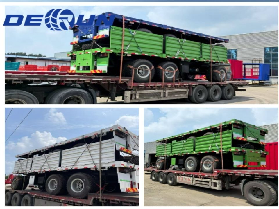 Derun Six Units Fence Cargo Trailer se envió oficialmente a Port