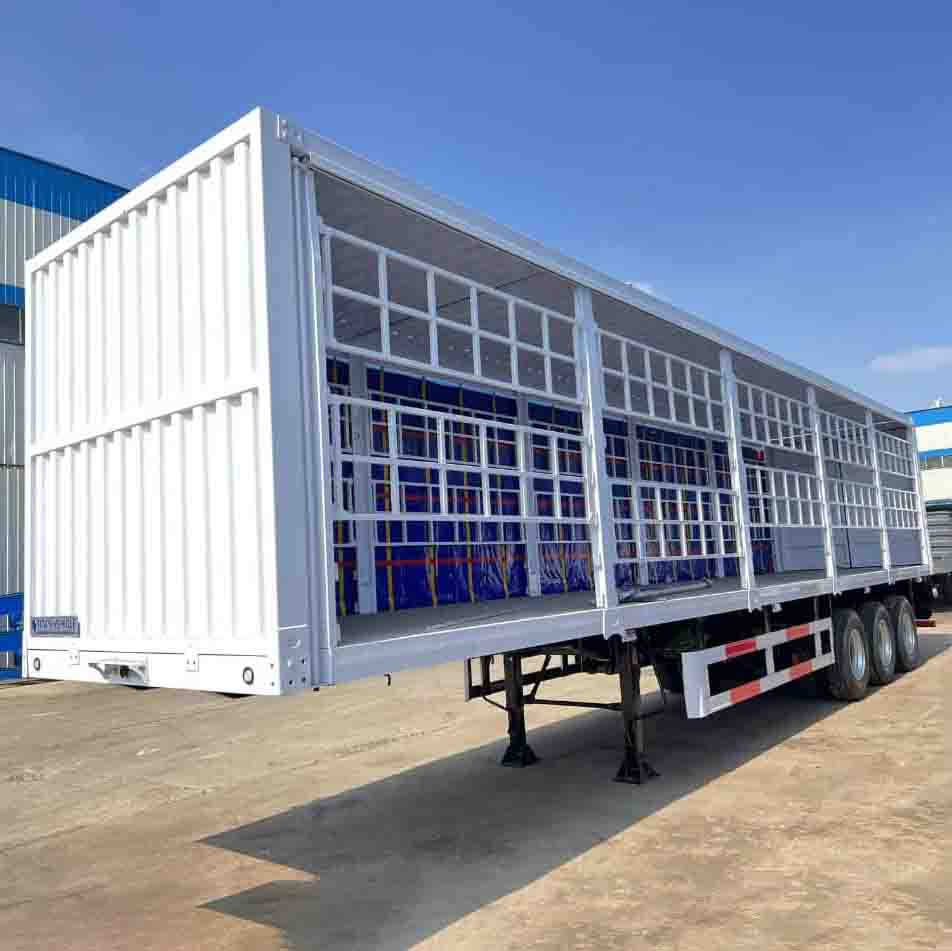 Cortina lateral de 3 eje Derun semi trailer