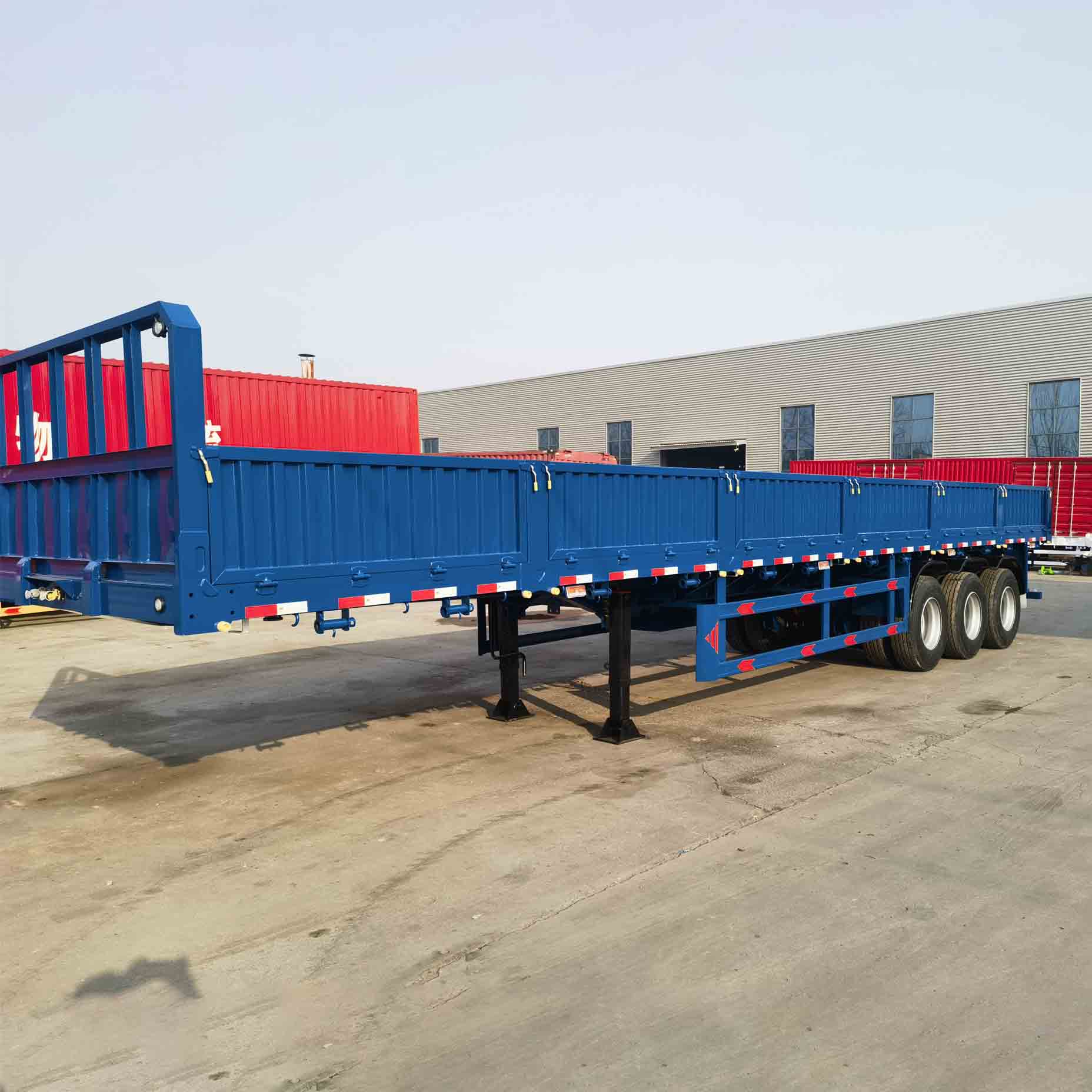 Derun Semi Trailer Dropside Dropside diseñado para Argelia