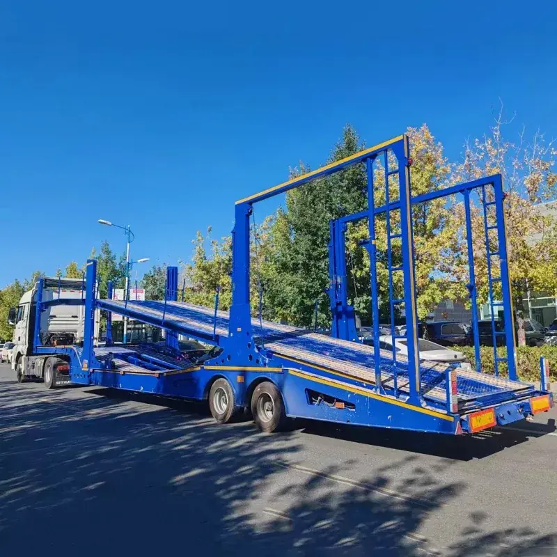 Remolque de transporte de automóviles de dos cubiertas
