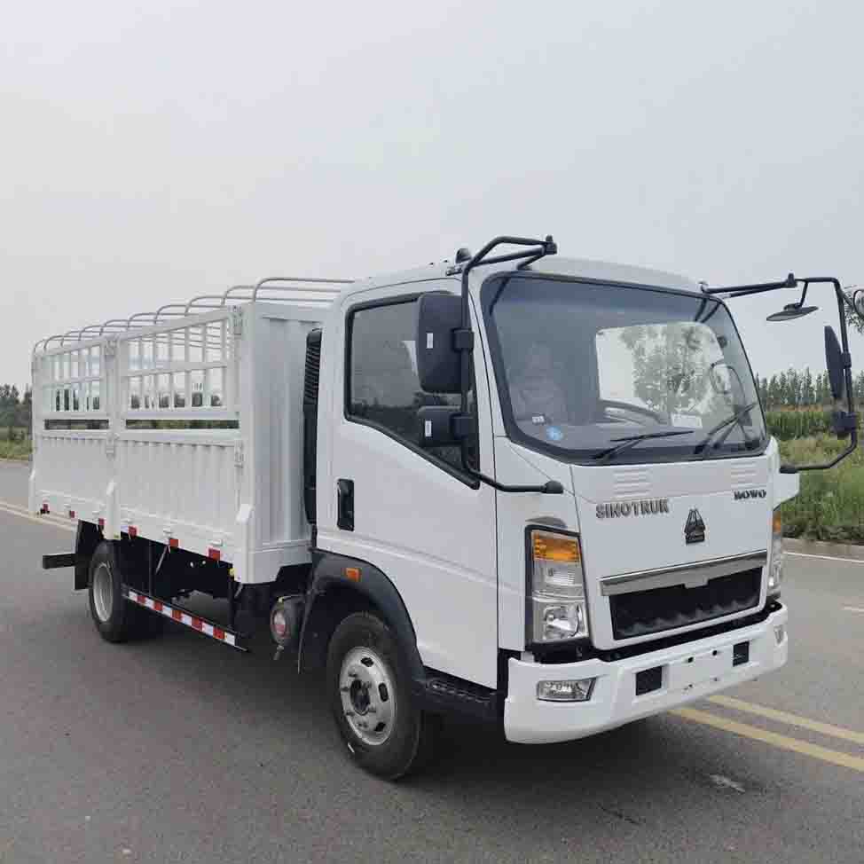 Sinotruk howo 4x2 camión de carga de la cerca ligera